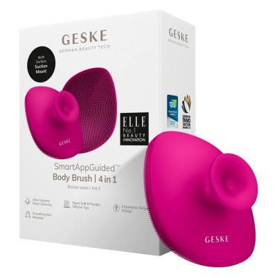 Щітка для тіла GESKE Body Brush 4 в 1 magenta Щітка для тіла GESKE Body Brush 4 в 1 magenta