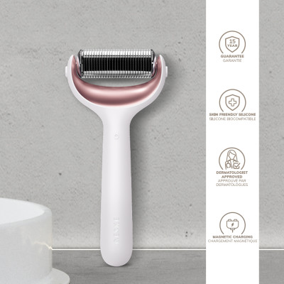 Ролер для голкової мезотерапії обличчя та тіла GESKE MicroNeedle Face&Body Roller 9 в 1 starlight