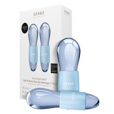 Подвійний масажер для очей GESKE Cool&Warm Duo Eye Massager 7 в 1 aquamarine
