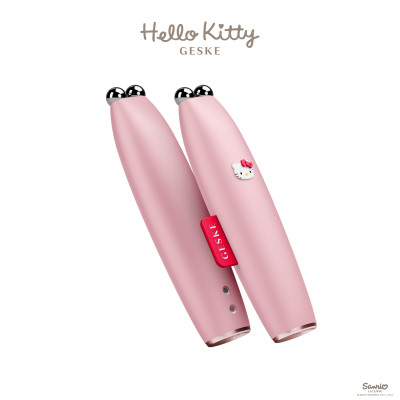 Мікрострумова ручка для підтяжки обличчя GESKE MicroCurrent Face-Lift Pen by Hello Kitty pink