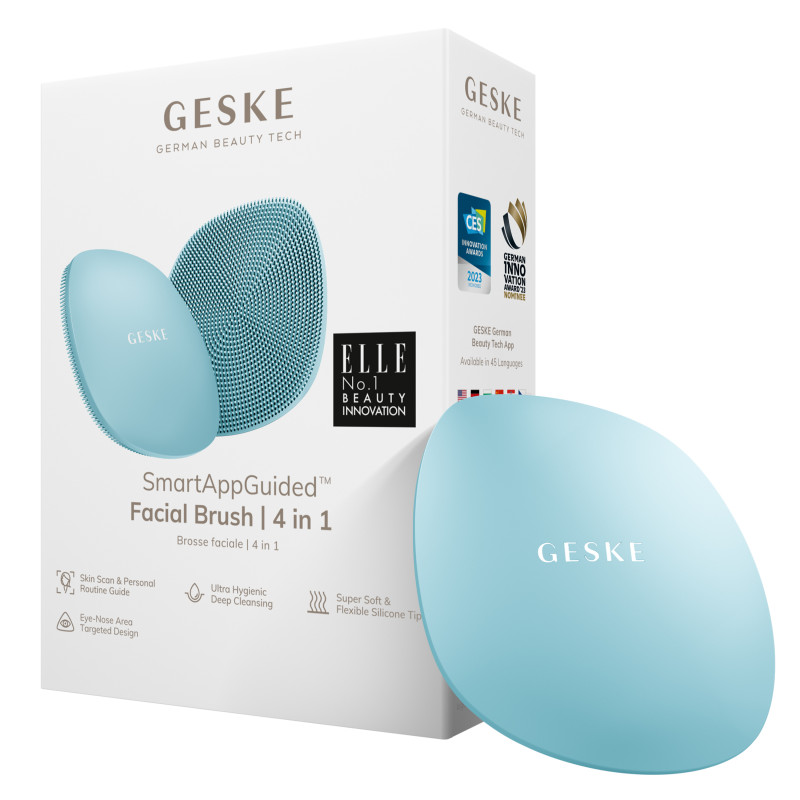Щітка для обличчя GESKE Facial Brush 4 в 1 turquoise