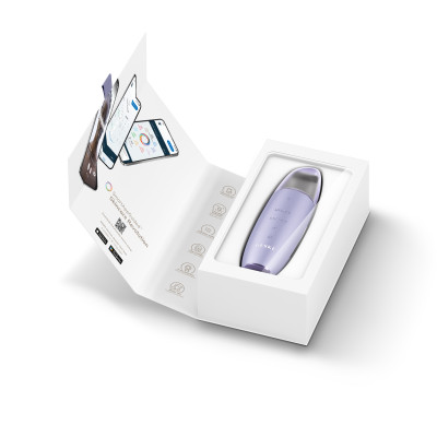 Мікрострумовий скрабер для шкіри та усунення чорних точок GESKE MicroCurrent Skin Scrubber&Blackhead Remover 9 в 1 purple