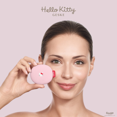 Щітка для обличчя GESKE Facial Brush 3 в 1 by Hello Kitty pink