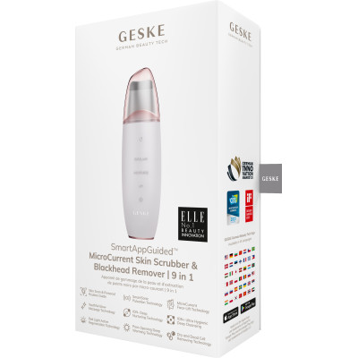 Мікрострумовий скрабер для шкіри та усунення чорних точок GESKE MicroCurrent Skin Scrubber&Blackhead Remover 9 в 1 starlight