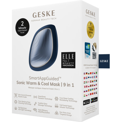 Ультразвукова маска тепло та холод GESKE Sonic Warm&Cool Mask 9 в 1 midnight