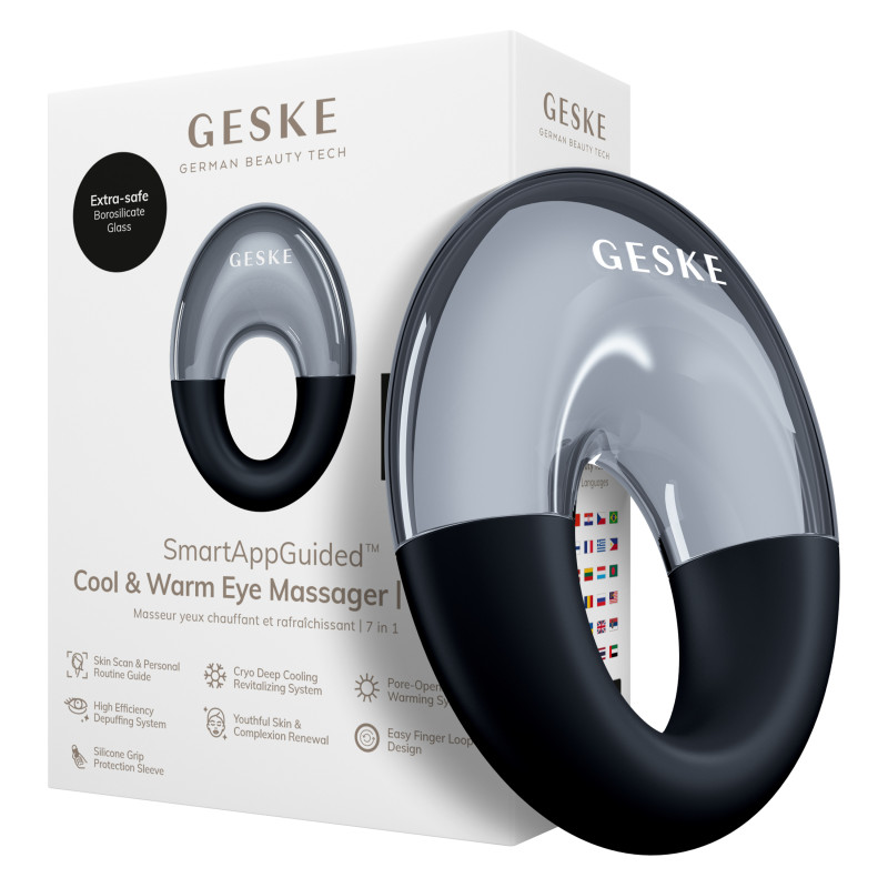 Масажер для очей GESKE Cool&Warm Eye Massager 7 в 1 black