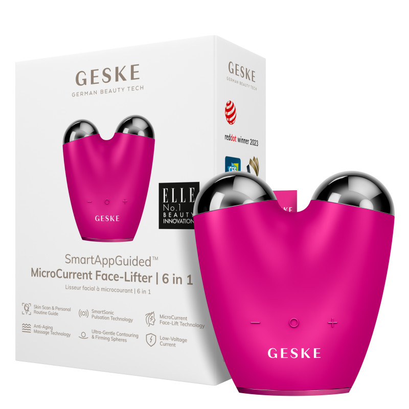 Мікрострумовий підтягувач обличчя GESKE MicroCurrent Face-Lifter magenta