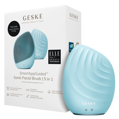 Електронна ультразвукова щітка для обличчя GESKE Sonic Facial Brush 5 в 1 turtoise