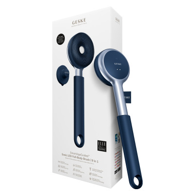 Звукова світлодіодна щітка для всього тіла GESKE Sonic LED Full-Body Brush&Intensive Exfoliator midnight