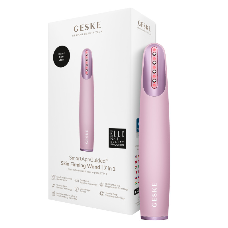 Пристрій для зміцнення і тонізації шкіри обличчя GESKE Skin Firming Wand 7 в 1 pink