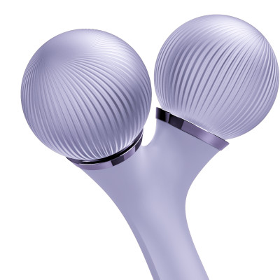 Електронний ультразвуковий ролик для обличчя та тіла GESKE Sonic Facial&Body Roller 4 в 1 violet