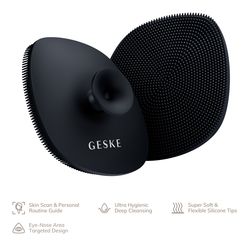Щітка для обличчя GESKE Facial Brush з тримачем black
