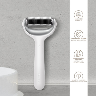 Ролер для голкової мезотерапії обличчя та тіла GESKE MicroNeedle Face&Body Roller white