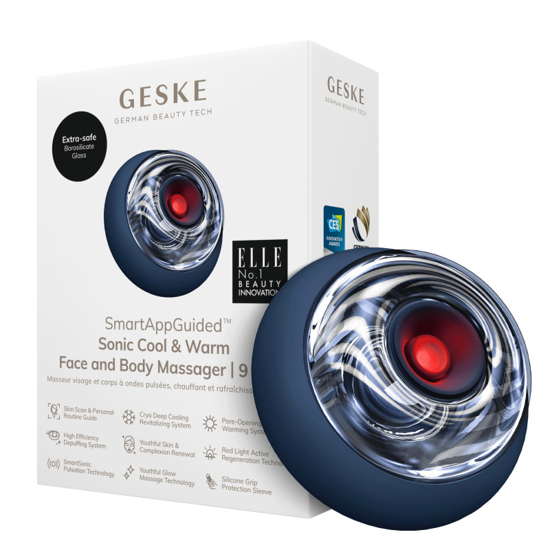 Масажер для обличчя та тіла GESKE Sonic Cool&Warm Face and Body Massager 9 в 1 midnight