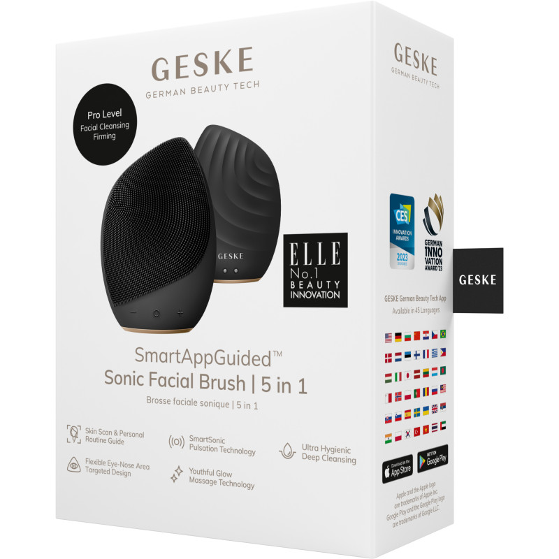 Електронна ультразвукова щітка для обличчя GESKE Sonic Facial Brush gray