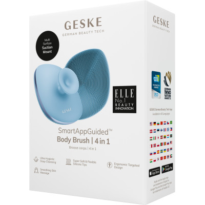Щітка для тіла GESKE Body Brush 4 в 1 aquamarine