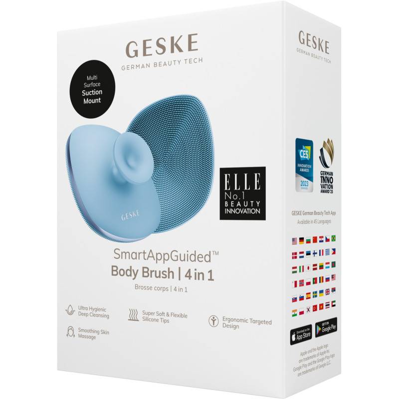 Щітка для тіла GESKE Body Brush 4 в 1 aquamarine