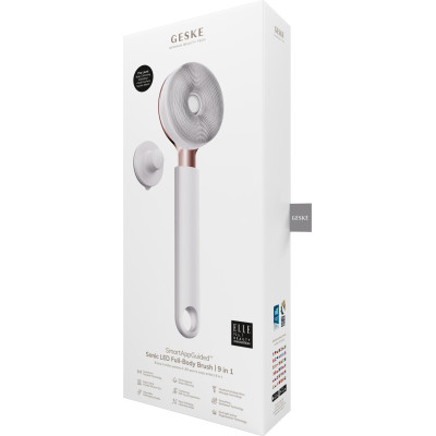 Звукова світлодіодна щітка для всього тіла GESKE Sonic LED Full-Body Brush&Intensive Exfoliator 9 в 1 starlight