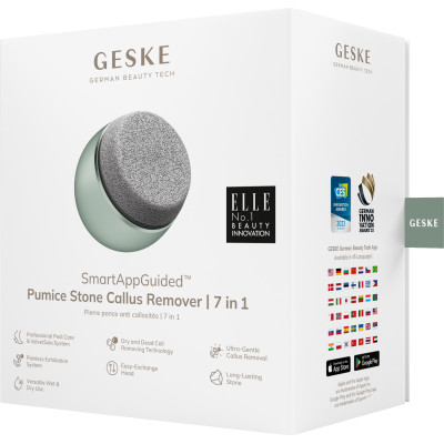 Набір для догляду за стопами GESKE Pumice Stone Callus Remover 7 в 1 green