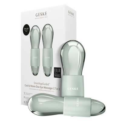 Подвійний масажер для очей GESKE Cool&Warm Duo Eye Massager 7 в 1 green