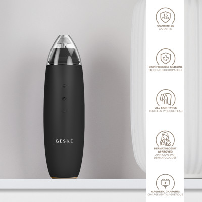 Мікродермабразійний пристрій для видалення чорних цяток GESKE MicroDermabrasion Blackhead Remover 7 в 1 gray