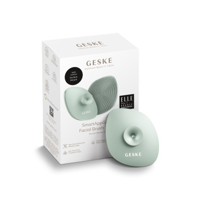 Щітка для обличчя GESKE Facial Brush 4 в 1 з тримачем green