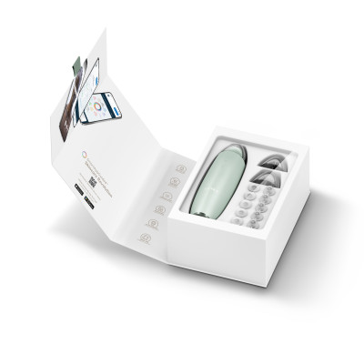 Мікродермабразійний пристрій для видалення чорних цяток GESKE MicroDermabrasion Blackhead Remover 7 в 1 green