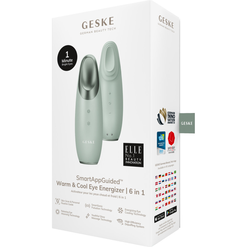 Енерджайзер для очей GESKE Warm&Cool Eye Energizer 6 в 1 green