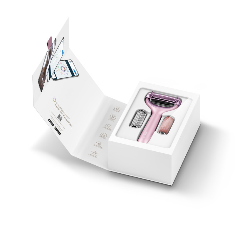 Ролер для голкової мезотерапії обличчя та тіла GESKE MicroNeedle Face&Body Roller pink