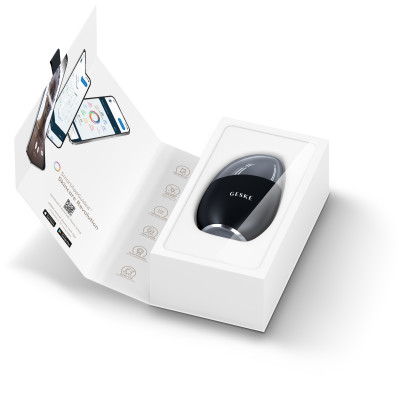 Масажер для обличчя GESKE Cool&Warm Eye and Face Massager black