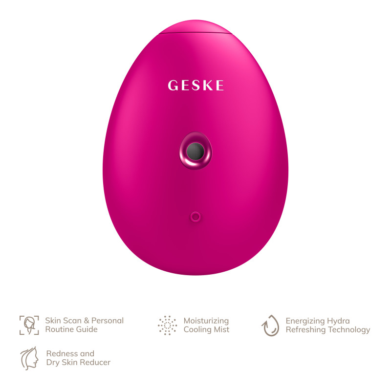 Електронний освіжувач для зволоження обличчя GESKE Facial Hydration Refresher 4 в 1 magenta