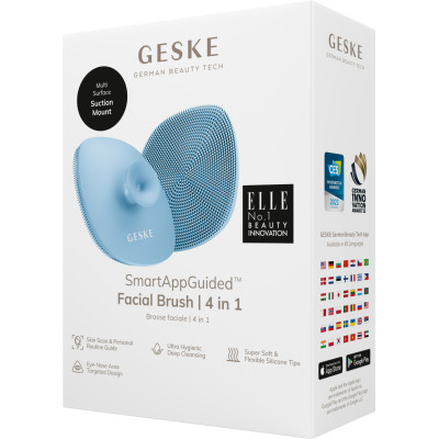 Щітка для обличчя GESKE Facial Brush з тримачем aquamarine