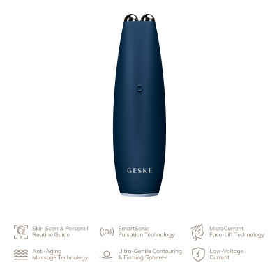 Мікрострумова ручка для підтяжки обличчя GESKE MicroCurrent Face-Lift Pen midnight