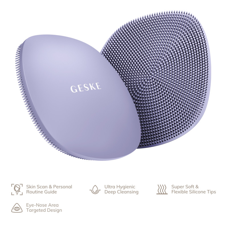 Щітка для обличчя GESKE Facial Brush 4 в 1 purple
