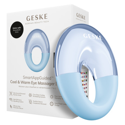 Масажер для очей GESKE Cool&Warm Eye Massager 7 в 1 aquamarine Масажер для очей GESKE Cool&Warm Eye Massager 7 в 1 aquamarine
