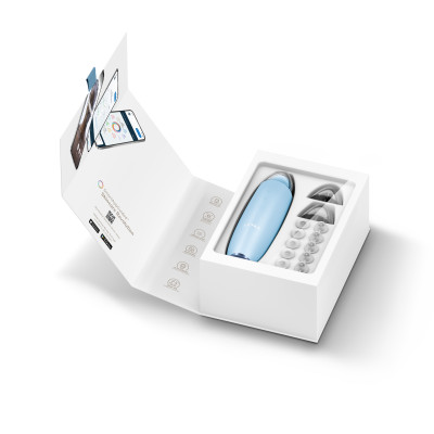 Мікродермабразійний пристрій для видалення чорних цяток GESKE MicroDermabrasion Blackhead Remover 7 в 1 aquamarine