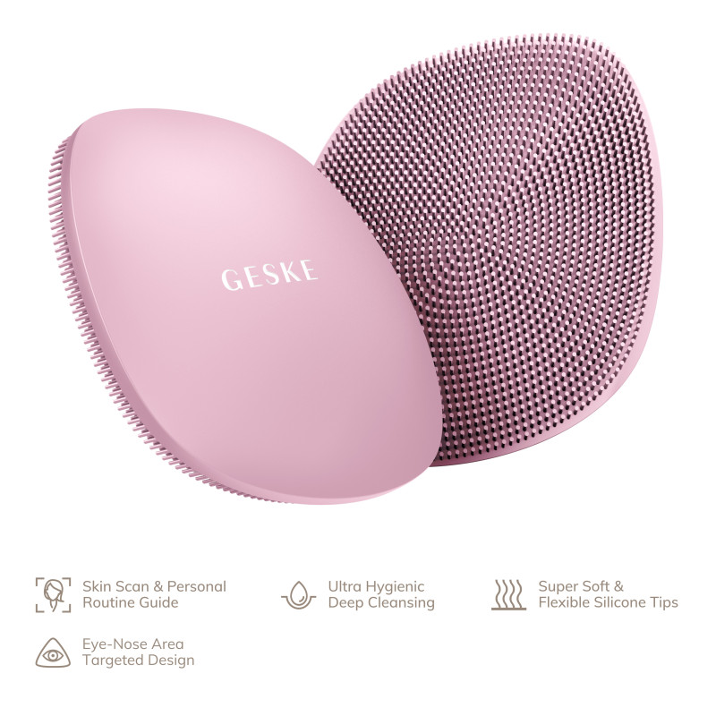 Щітка для обличчя GESKE Facial Brush 4 в 1 pink