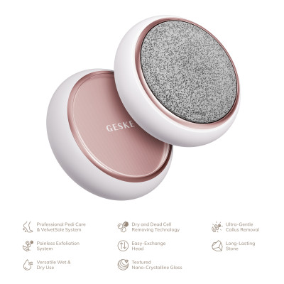 Набір для догляду за стопами GESKE Dual Foot Smoothener 8 в 1 starlight