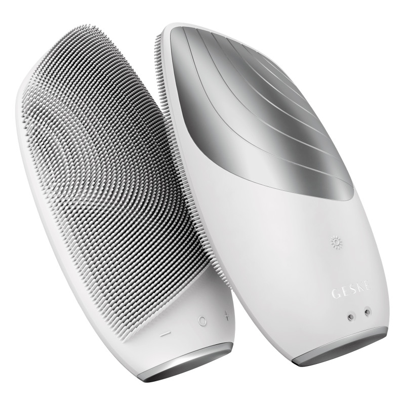 Електронна звукова термощітка для обличчя GESKE Sonic Thermo Facial Brush 6 в 1 white