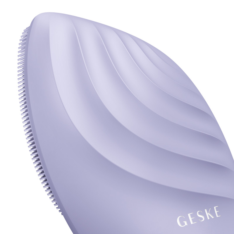 Електронна ультразвукова щітка для обличчя GESKE Sonic Facial Brush 5 в 1 purple