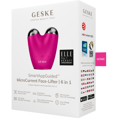 Мікрострумовий підтягувач обличчя GESKE MicroCurrent Face-Lifter magenta