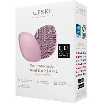 Щітка для обличчя GESKE Facial Brush 4 в 1 pink