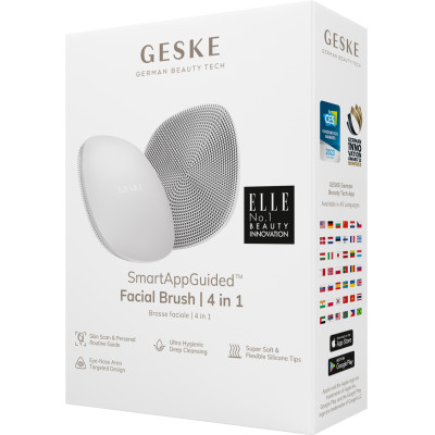 Щітка для обличчя GESKE Facial Brush 4 в 1 white