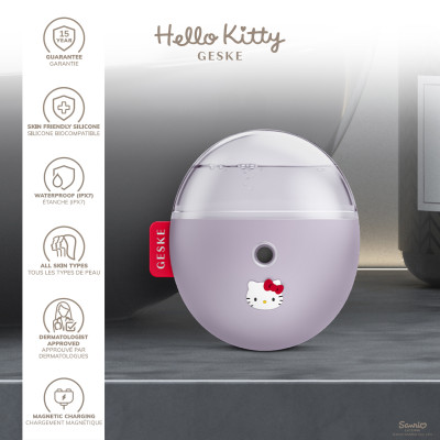 Електронний освіжувач для зволоження обличчя GESKE Facial Hydration Refresher 4 в 1 by Hello Kitty purple