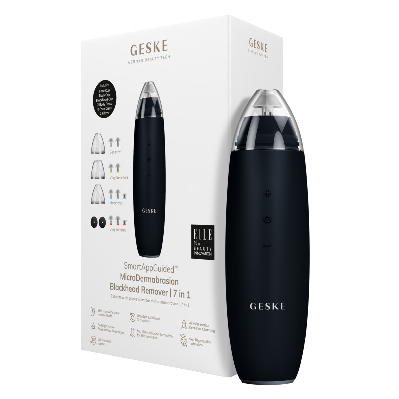 Мікродермабразійний пристрій для видалення чорних цяток GESKE MicroDermabrasion Blackhead Remover black