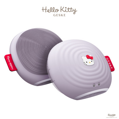 Електронна ультразвукова щітка для обличчя GESKE Sonic Facial Brush 4 в 1 by Hello Kitty purple