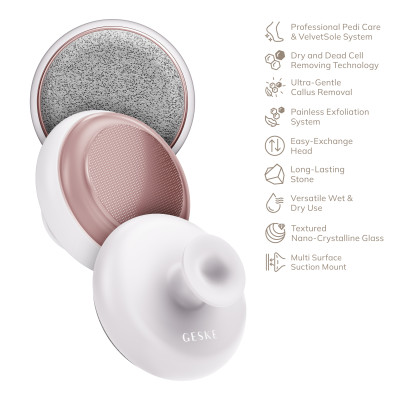 Набір для догляду за стопами з ручкою GESKE Dual Foot Smoothener 9 в 1 starlight