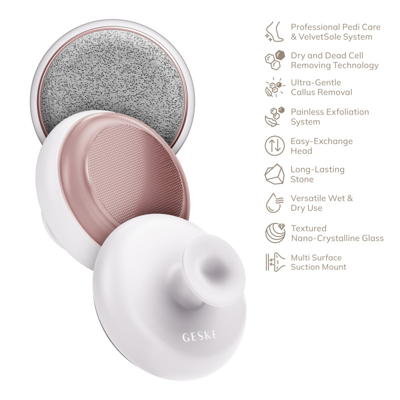 Набір для догляду за стопами з ручкою GESKE Dual Foot Smoothener 9 в 1 starlight
