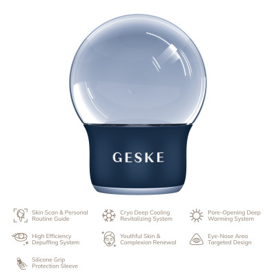Масажер для обличчя і тіла GESKE Cool&Warm Face and Body Massager 7 в 1 midnight