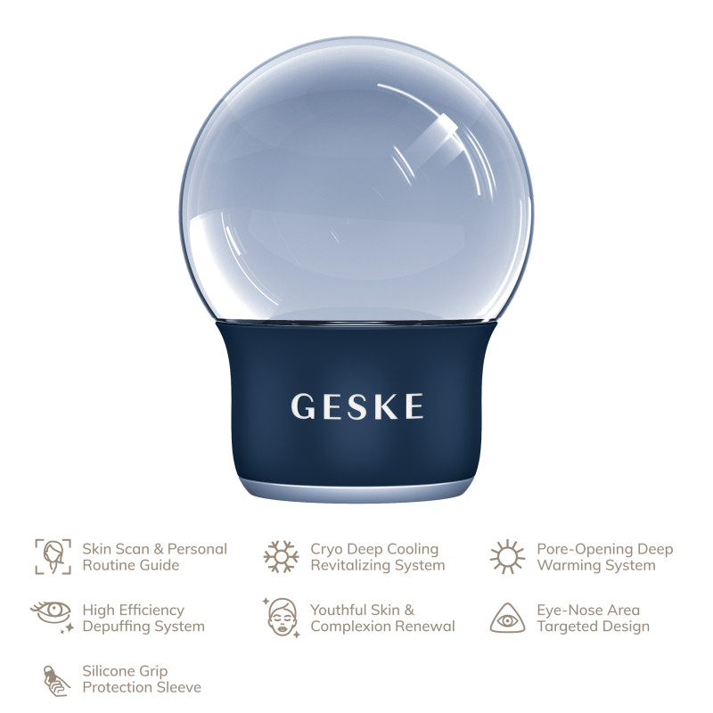 Масажер для обличчя і тіла GESKE Cool&Warm Face and Body Massager 7 в 1 midnight